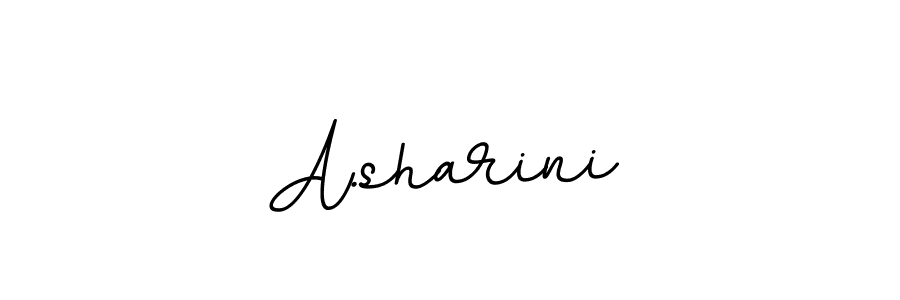 Make a beautiful signature design for name A.sharini. With this signature (BallpointsItalic-DORy9) style, you can create a handwritten signature for free. A.sharini signature style 11 images and pictures png