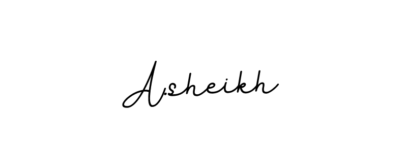 You should practise on your own different ways (BallpointsItalic-DORy9) to write your name (A.sheikh) in signature. don't let someone else do it for you. A.sheikh signature style 11 images and pictures png