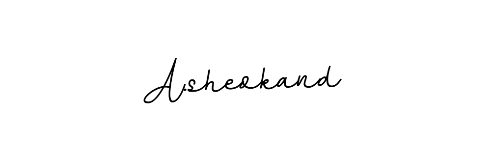 BallpointsItalic-DORy9 is a professional signature style that is perfect for those who want to add a touch of class to their signature. It is also a great choice for those who want to make their signature more unique. Get A.sheokand name to fancy signature for free. A.sheokand signature style 11 images and pictures png