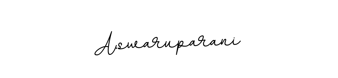 How to make A.swaruparani name signature. Use BallpointsItalic-DORy9 style for creating short signs online. This is the latest handwritten sign. A.swaruparani signature style 11 images and pictures png