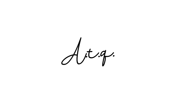 How to make A.t.q. signature? BallpointsItalic-DORy9 is a professional autograph style. Create handwritten signature for A.t.q. name. A.t.q. signature style 11 images and pictures png
