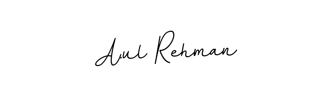 if you are searching for the best signature style for your name A.ul Rehman. so please give up your signature search. here we have designed multiple signature styles  using BallpointsItalic-DORy9. A.ul Rehman signature style 11 images and pictures png