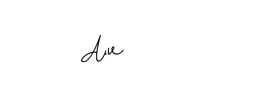 Create a beautiful signature design for name A.v      . With this signature (BallpointsItalic-DORy9) fonts, you can make a handwritten signature for free. A.v       signature style 11 images and pictures png