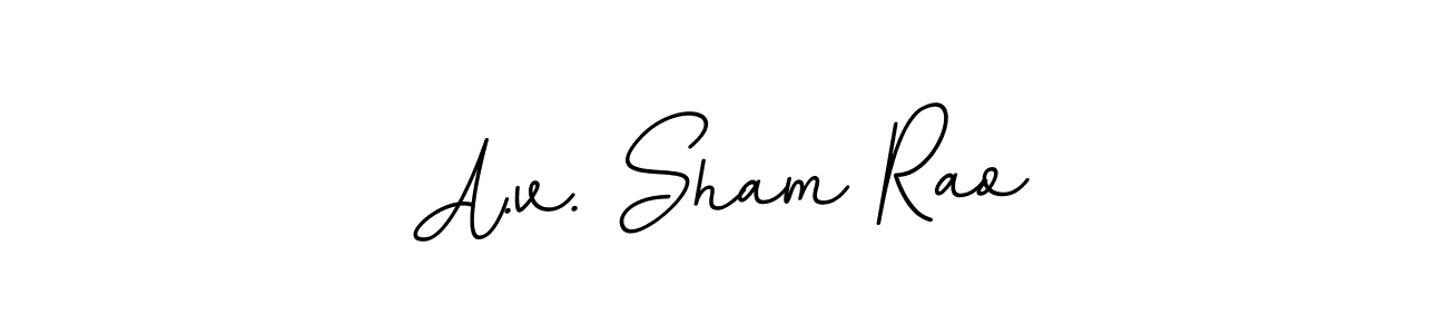 A.v. Sham Rao stylish signature style. Best Handwritten Sign (BallpointsItalic-DORy9) for my name. Handwritten Signature Collection Ideas for my name A.v. Sham Rao. A.v. Sham Rao signature style 11 images and pictures png