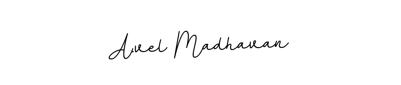 BallpointsItalic-DORy9 is a professional signature style that is perfect for those who want to add a touch of class to their signature. It is also a great choice for those who want to make their signature more unique. Get A.vel Madhavan name to fancy signature for free. A.vel Madhavan signature style 11 images and pictures png