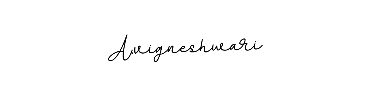 This is the best signature style for the A.vigneshwari name. Also you like these signature font (BallpointsItalic-DORy9). Mix name signature. A.vigneshwari signature style 11 images and pictures png