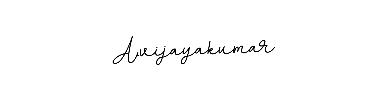 Create a beautiful signature design for name A.vijayakumar. With this signature (BallpointsItalic-DORy9) fonts, you can make a handwritten signature for free. A.vijayakumar signature style 11 images and pictures png