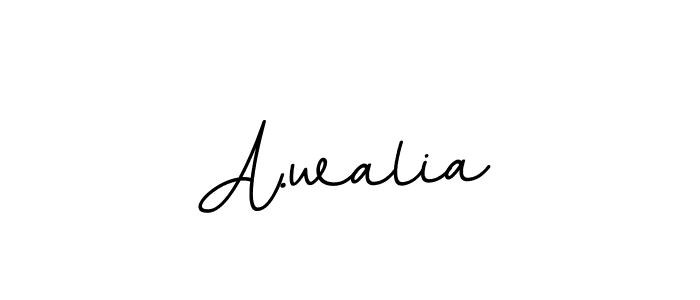 A.walia stylish signature style. Best Handwritten Sign (BallpointsItalic-DORy9) for my name. Handwritten Signature Collection Ideas for my name A.walia. A.walia signature style 11 images and pictures png