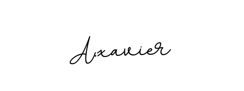 Make a beautiful signature design for name A.xavier. With this signature (BallpointsItalic-DORy9) style, you can create a handwritten signature for free. A.xavier signature style 11 images and pictures png