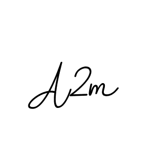 The best way (BallpointsItalic-DORy9) to make a short signature is to pick only two or three words in your name. The name A2m include a total of six letters. For converting this name. A2m signature style 11 images and pictures png