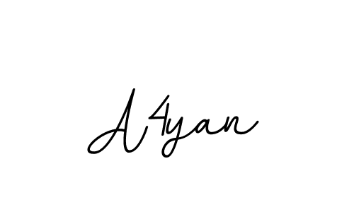 Use a signature maker to create a handwritten signature online. With this signature software, you can design (BallpointsItalic-DORy9) your own signature for name A4yan. A4yan signature style 11 images and pictures png