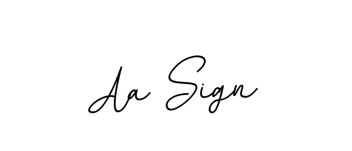 The best way (BallpointsItalic-DORy9) to make a short signature is to pick only two or three words in your name. The name Aa Sign include a total of six letters. For converting this name. Aa Sign signature style 11 images and pictures png