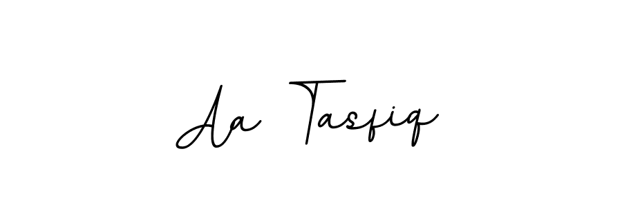 Design your own signature with our free online signature maker. With this signature software, you can create a handwritten (BallpointsItalic-DORy9) signature for name Aa Tasfiq. Aa Tasfiq signature style 11 images and pictures png