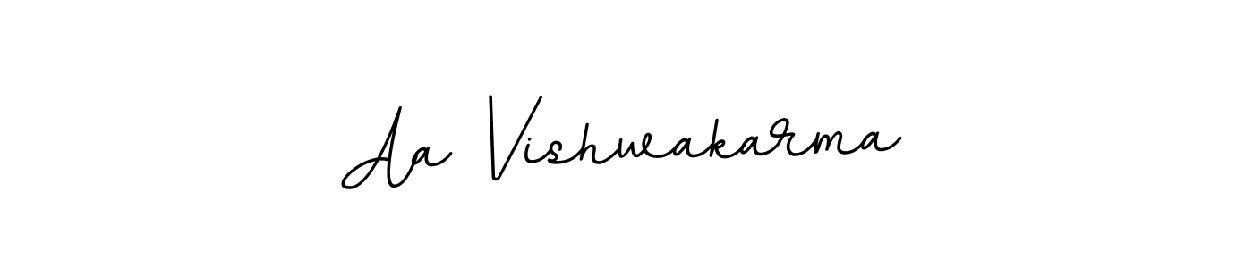 Use a signature maker to create a handwritten signature online. With this signature software, you can design (BallpointsItalic-DORy9) your own signature for name Aa Vishwakarma. Aa Vishwakarma signature style 11 images and pictures png