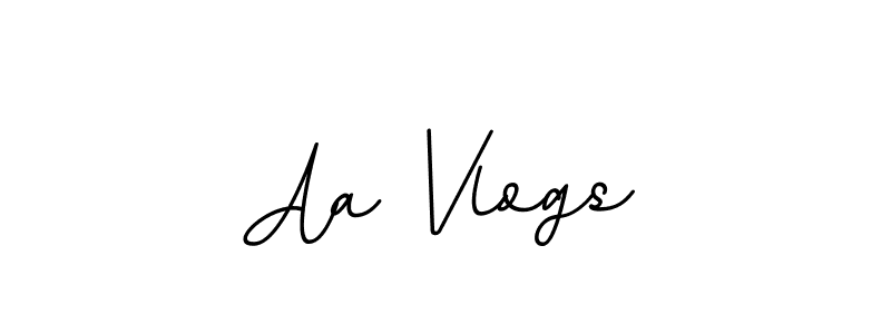 Aa Vlogs stylish signature style. Best Handwritten Sign (BallpointsItalic-DORy9) for my name. Handwritten Signature Collection Ideas for my name Aa Vlogs. Aa Vlogs signature style 11 images and pictures png