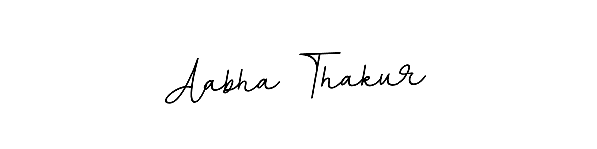You should practise on your own different ways (BallpointsItalic-DORy9) to write your name (Aabha Thakur) in signature. don't let someone else do it for you. Aabha Thakur signature style 11 images and pictures png