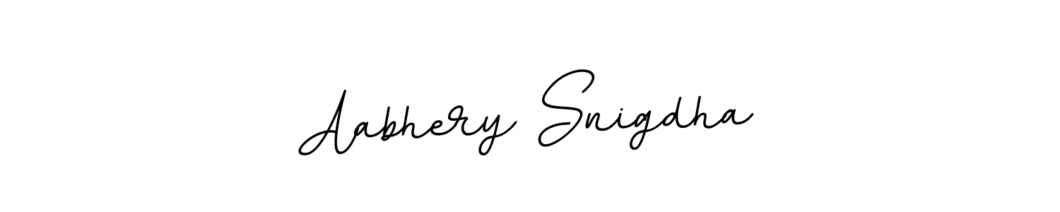 It looks lik you need a new signature style for name Aabhery Snigdha. Design unique handwritten (BallpointsItalic-DORy9) signature with our free signature maker in just a few clicks. Aabhery Snigdha signature style 11 images and pictures png