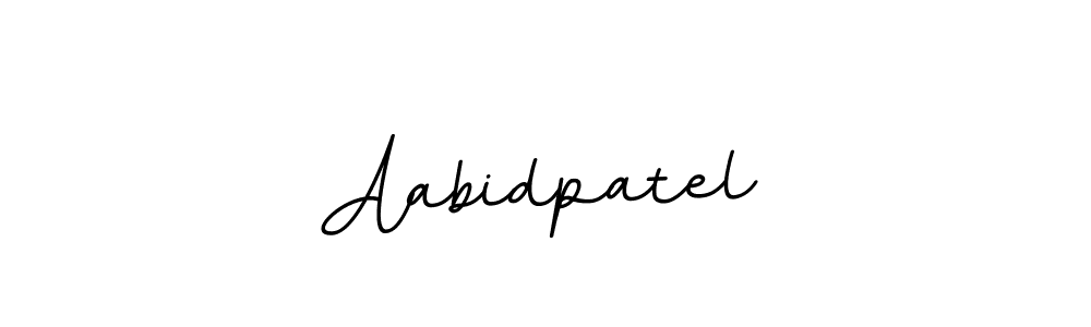 Design your own signature with our free online signature maker. With this signature software, you can create a handwritten (BallpointsItalic-DORy9) signature for name Aabidpatel. Aabidpatel signature style 11 images and pictures png