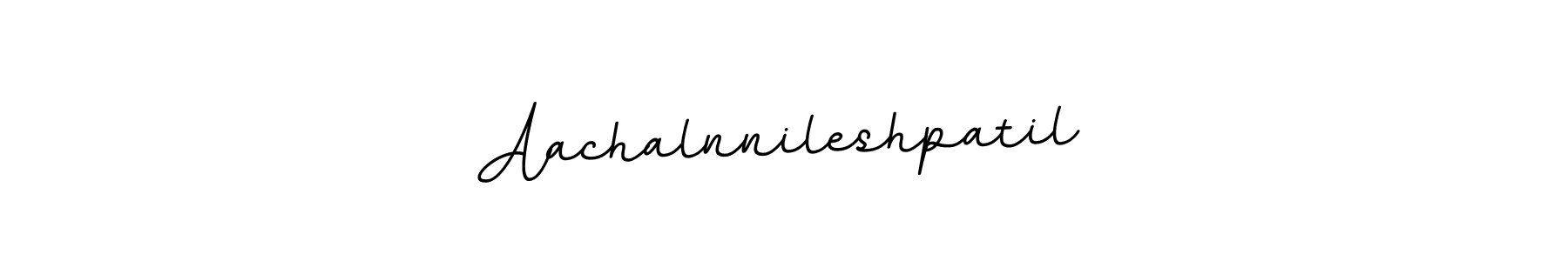 Make a beautiful signature design for name Aachalnnileshpatil. With this signature (BallpointsItalic-DORy9) style, you can create a handwritten signature for free. Aachalnnileshpatil signature style 11 images and pictures png
