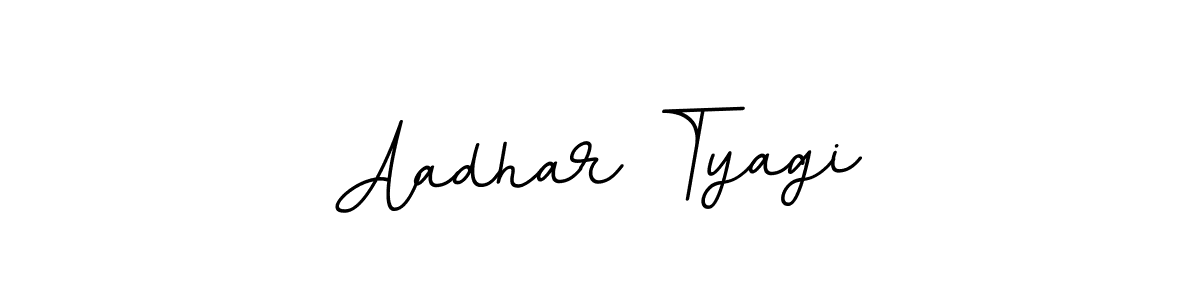 Create a beautiful signature design for name Aadhar Tyagi. With this signature (BallpointsItalic-DORy9) fonts, you can make a handwritten signature for free. Aadhar Tyagi signature style 11 images and pictures png
