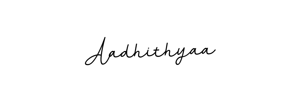 Design your own signature with our free online signature maker. With this signature software, you can create a handwritten (BallpointsItalic-DORy9) signature for name Aadhithyaa. Aadhithyaa signature style 11 images and pictures png