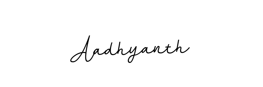 The best way (BallpointsItalic-DORy9) to make a short signature is to pick only two or three words in your name. The name Aadhyanth include a total of six letters. For converting this name. Aadhyanth signature style 11 images and pictures png