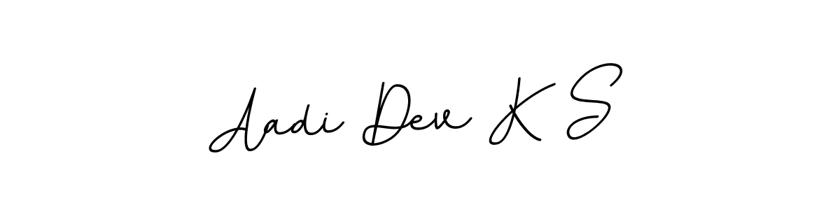 Aadi Dev K S stylish signature style. Best Handwritten Sign (BallpointsItalic-DORy9) for my name. Handwritten Signature Collection Ideas for my name Aadi Dev K S. Aadi Dev K S signature style 11 images and pictures png