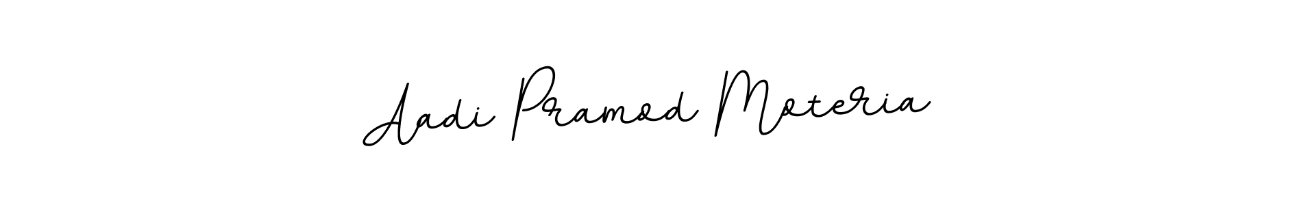 Aadi Pramod Moteria stylish signature style. Best Handwritten Sign (BallpointsItalic-DORy9) for my name. Handwritten Signature Collection Ideas for my name Aadi Pramod Moteria. Aadi Pramod Moteria signature style 11 images and pictures png