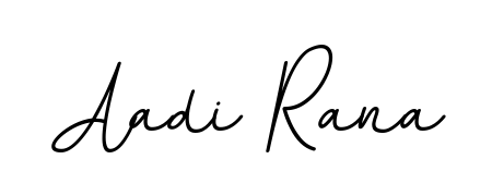 Get an exclusive digital autograph for Aadi Rana. The BallpointsItalic-DORy9 typeface captures the charm of real penmanship on paper. Aadi Rana signature style 11 images and pictures png