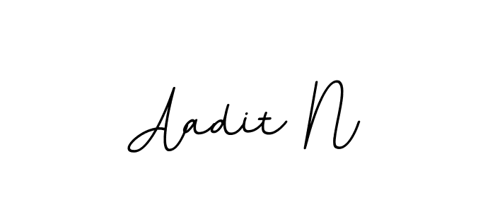 Design your own signature with our free online signature maker. With this signature software, you can create a handwritten (BallpointsItalic-DORy9) signature for name Aadit N. Aadit N signature style 11 images and pictures png