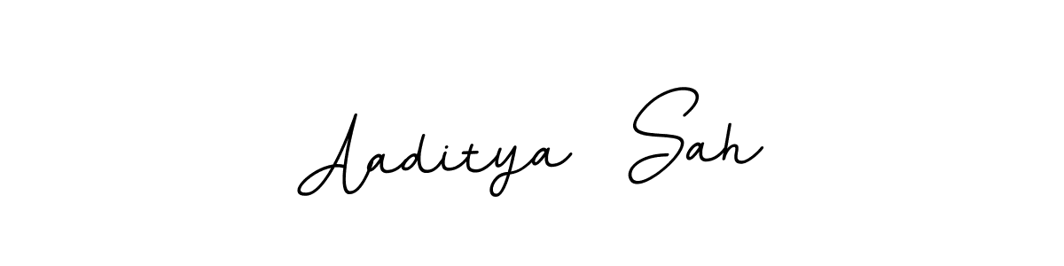 How to make Aaditya  Sah name signature. Use BallpointsItalic-DORy9 style for creating short signs online. This is the latest handwritten sign. Aaditya  Sah signature style 11 images and pictures png