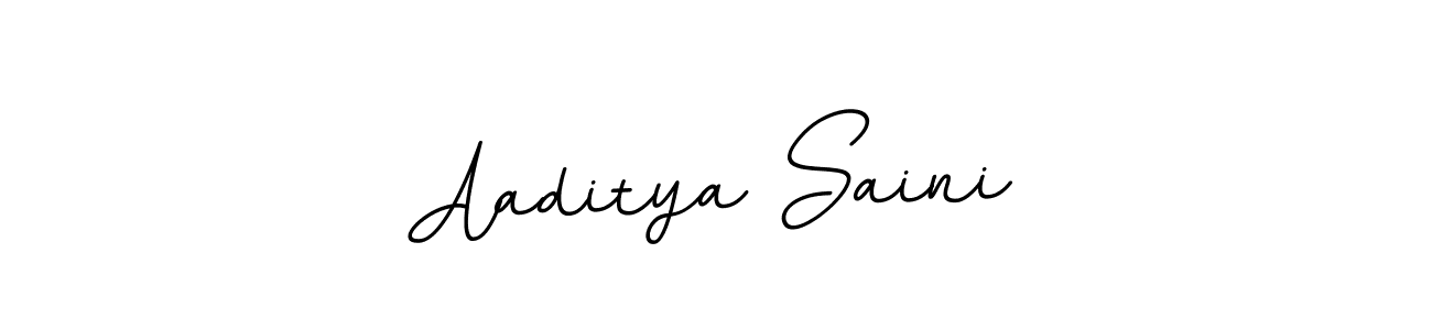 This is the best signature style for the Aaditya Saini name. Also you like these signature font (BallpointsItalic-DORy9). Mix name signature. Aaditya Saini signature style 11 images and pictures png