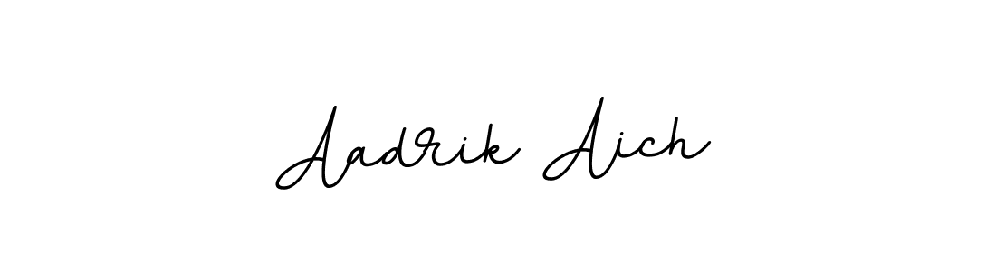 How to make Aadrik Aich name signature. Use BallpointsItalic-DORy9 style for creating short signs online. This is the latest handwritten sign. Aadrik Aich signature style 11 images and pictures png