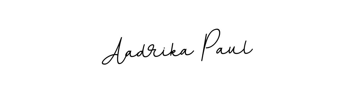 Design your own signature with our free online signature maker. With this signature software, you can create a handwritten (BallpointsItalic-DORy9) signature for name Aadrika Paul. Aadrika Paul signature style 11 images and pictures png