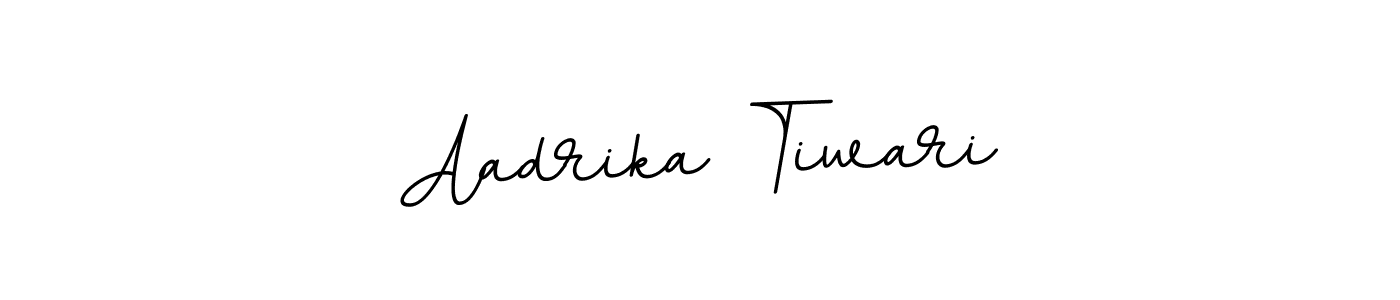 How to make Aadrika Tiwari name signature. Use BallpointsItalic-DORy9 style for creating short signs online. This is the latest handwritten sign. Aadrika Tiwari signature style 11 images and pictures png