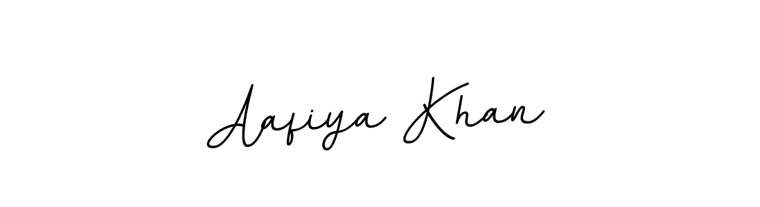 How to make Aafiya Khan name signature. Use BallpointsItalic-DORy9 style for creating short signs online. This is the latest handwritten sign. Aafiya Khan signature style 11 images and pictures png