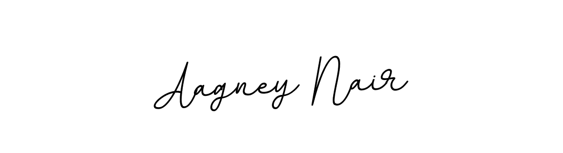 if you are searching for the best signature style for your name Aagney Nair. so please give up your signature search. here we have designed multiple signature styles  using BallpointsItalic-DORy9. Aagney Nair signature style 11 images and pictures png