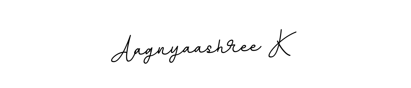 if you are searching for the best signature style for your name Aagnyaashree K. so please give up your signature search. here we have designed multiple signature styles  using BallpointsItalic-DORy9. Aagnyaashree K signature style 11 images and pictures png