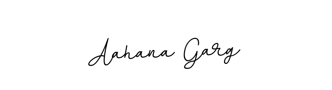 Design your own signature with our free online signature maker. With this signature software, you can create a handwritten (BallpointsItalic-DORy9) signature for name Aahana Garg. Aahana Garg signature style 11 images and pictures png