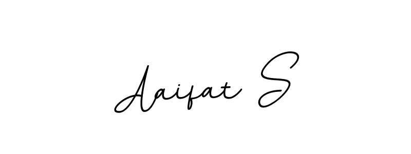 Also we have Aaifat S name is the best signature style. Create professional handwritten signature collection using BallpointsItalic-DORy9 autograph style. Aaifat S signature style 11 images and pictures png