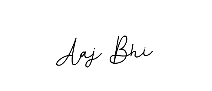 Make a beautiful signature design for name Aaj Bhi. With this signature (BallpointsItalic-DORy9) style, you can create a handwritten signature for free. Aaj Bhi signature style 11 images and pictures png