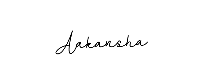 Design your own signature with our free online signature maker. With this signature software, you can create a handwritten (BallpointsItalic-DORy9) signature for name Aakansha. Aakansha signature style 11 images and pictures png