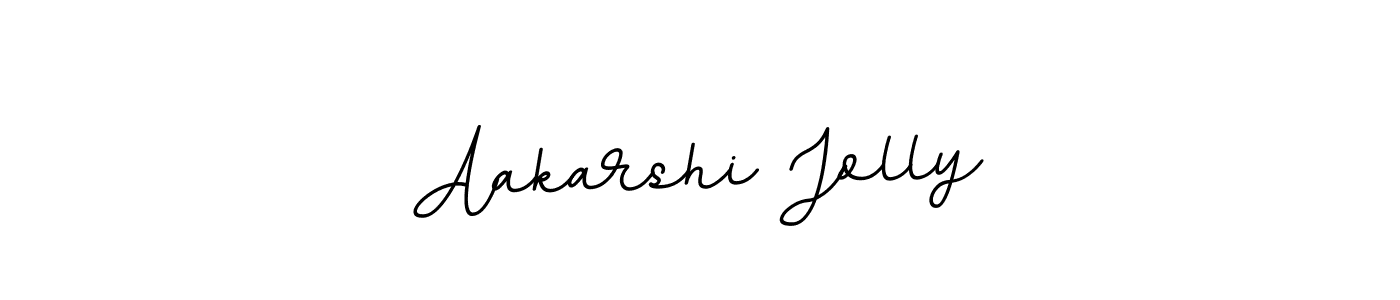 How to make Aakarshi Jolly name signature. Use BallpointsItalic-DORy9 style for creating short signs online. This is the latest handwritten sign. Aakarshi Jolly signature style 11 images and pictures png