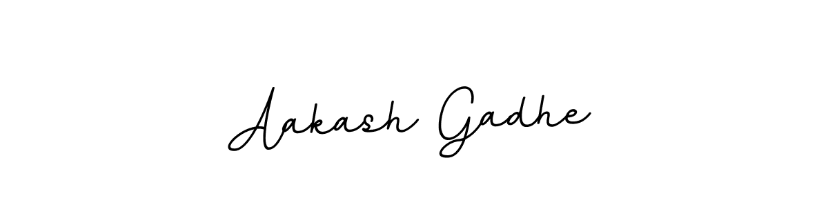 Make a beautiful signature design for name Aakash Gadhe. With this signature (BallpointsItalic-DORy9) style, you can create a handwritten signature for free. Aakash Gadhe signature style 11 images and pictures png