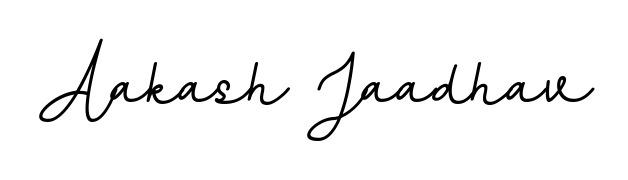 Transform the name Aakash Jaadhav into a signature masterpiece using BallpointsItalic-DORy9 font. Ideal for photographers, artists, and creators looking for watermarks. Aakash Jaadhav signature style 11 images and pictures png