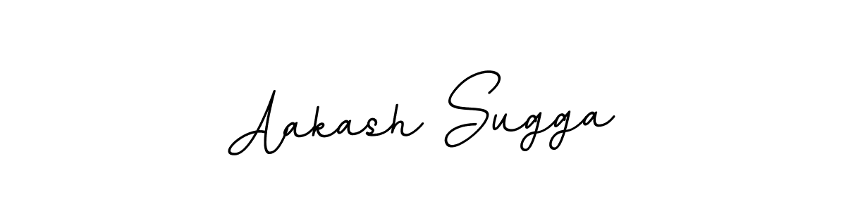 Make a beautiful signature design for name Aakash Sugga. With this signature (BallpointsItalic-DORy9) style, you can create a handwritten signature for free. Aakash Sugga signature style 11 images and pictures png