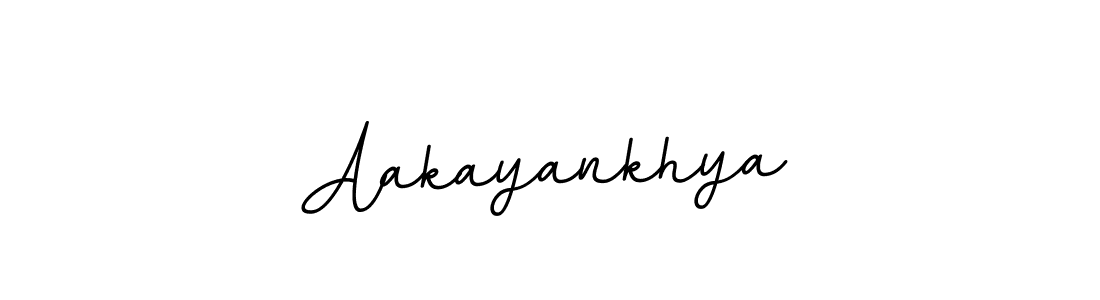 Design your own signature with our free online signature maker. With this signature software, you can create a handwritten (BallpointsItalic-DORy9) signature for name Aakayankhya. Aakayankhya signature style 11 images and pictures png