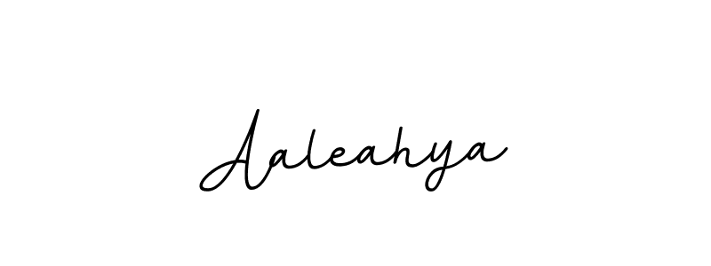 Use a signature maker to create a handwritten signature online. With this signature software, you can design (BallpointsItalic-DORy9) your own signature for name Aaleahya. Aaleahya signature style 11 images and pictures png
