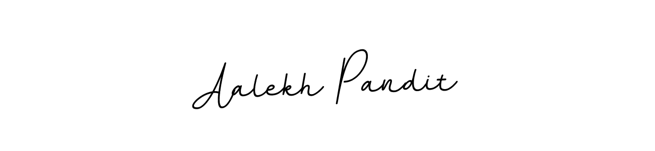Make a beautiful signature design for name Aalekh Pandit. With this signature (BallpointsItalic-DORy9) style, you can create a handwritten signature for free. Aalekh Pandit signature style 11 images and pictures png