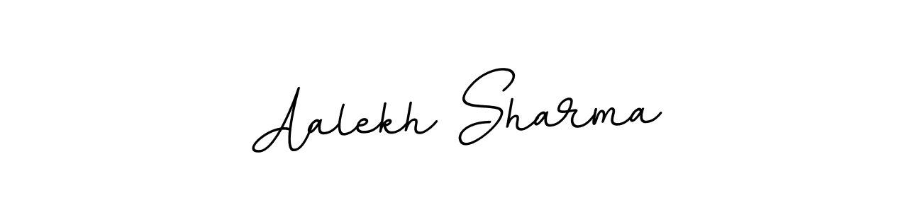 Aalekh Sharma stylish signature style. Best Handwritten Sign (BallpointsItalic-DORy9) for my name. Handwritten Signature Collection Ideas for my name Aalekh Sharma. Aalekh Sharma signature style 11 images and pictures png